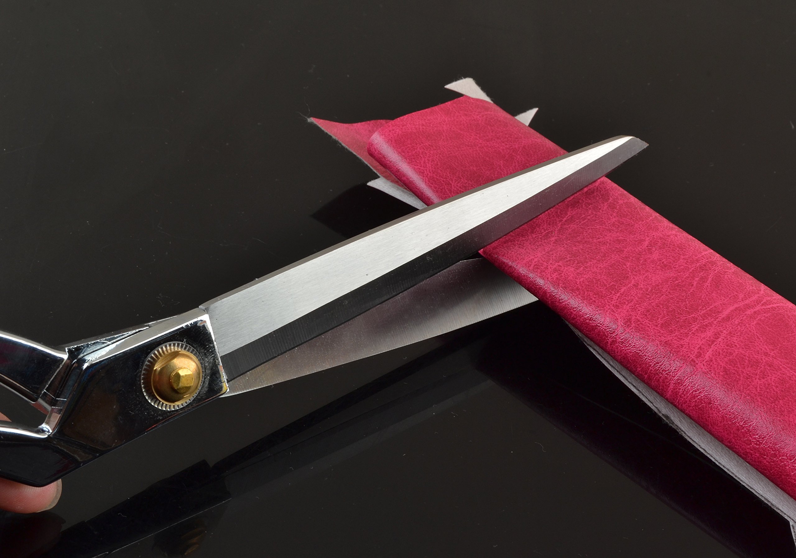 eZthings® Heavy Duty 10.5" Scissors For Cutting Fabric, Leather, and Raw Materials (10.5 Inch Silver) - Image 8