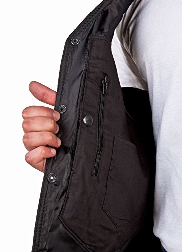 REED EST. 1950 Men’s Soft Durable Leather Vest – Genuine Leather Black Vest with 2 Inside Pockets - Image 3