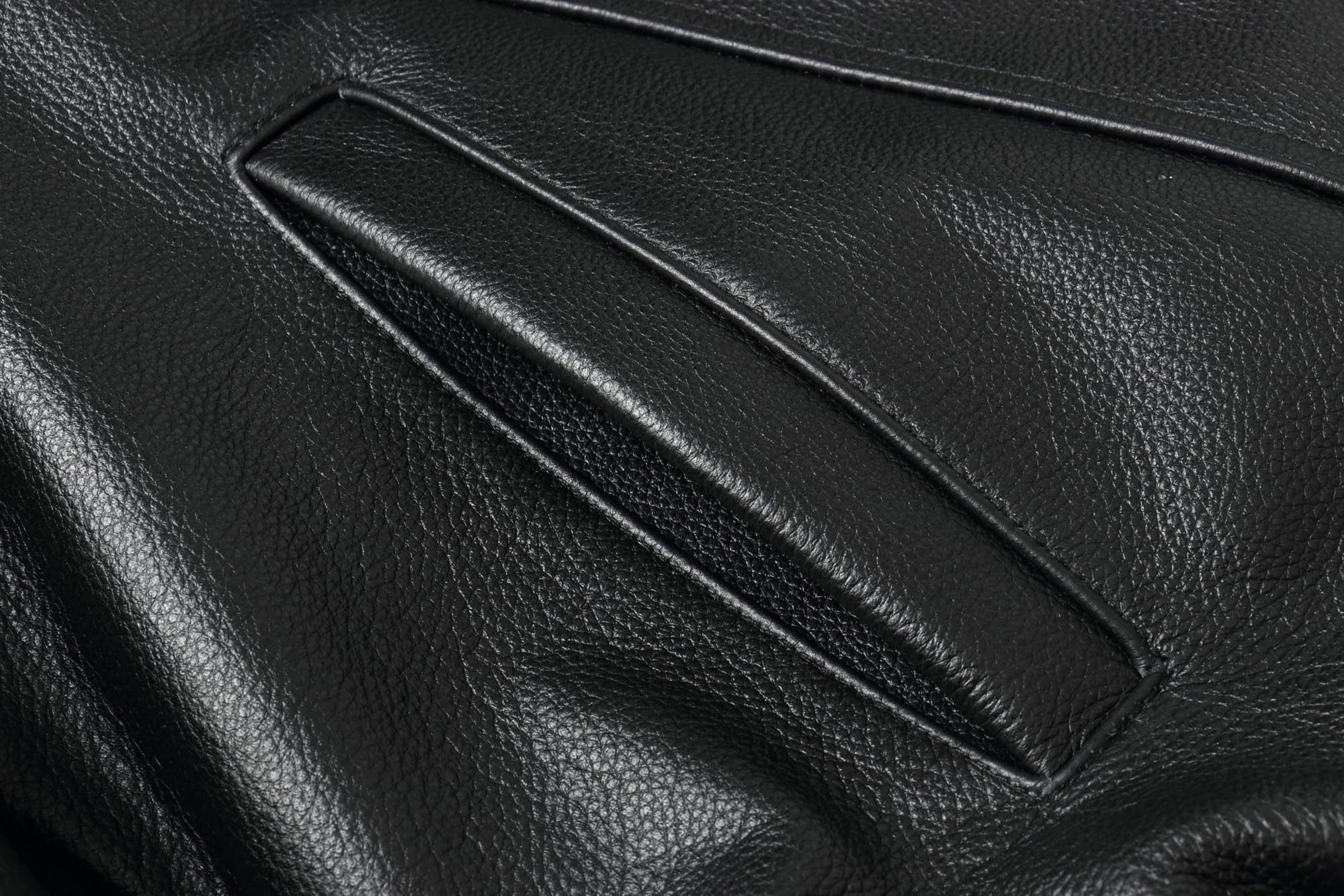 REED Men’s Luxury Leather Bomber Jacket – Genuine Leather American Style with Broad Shoulder Fit - Image 5