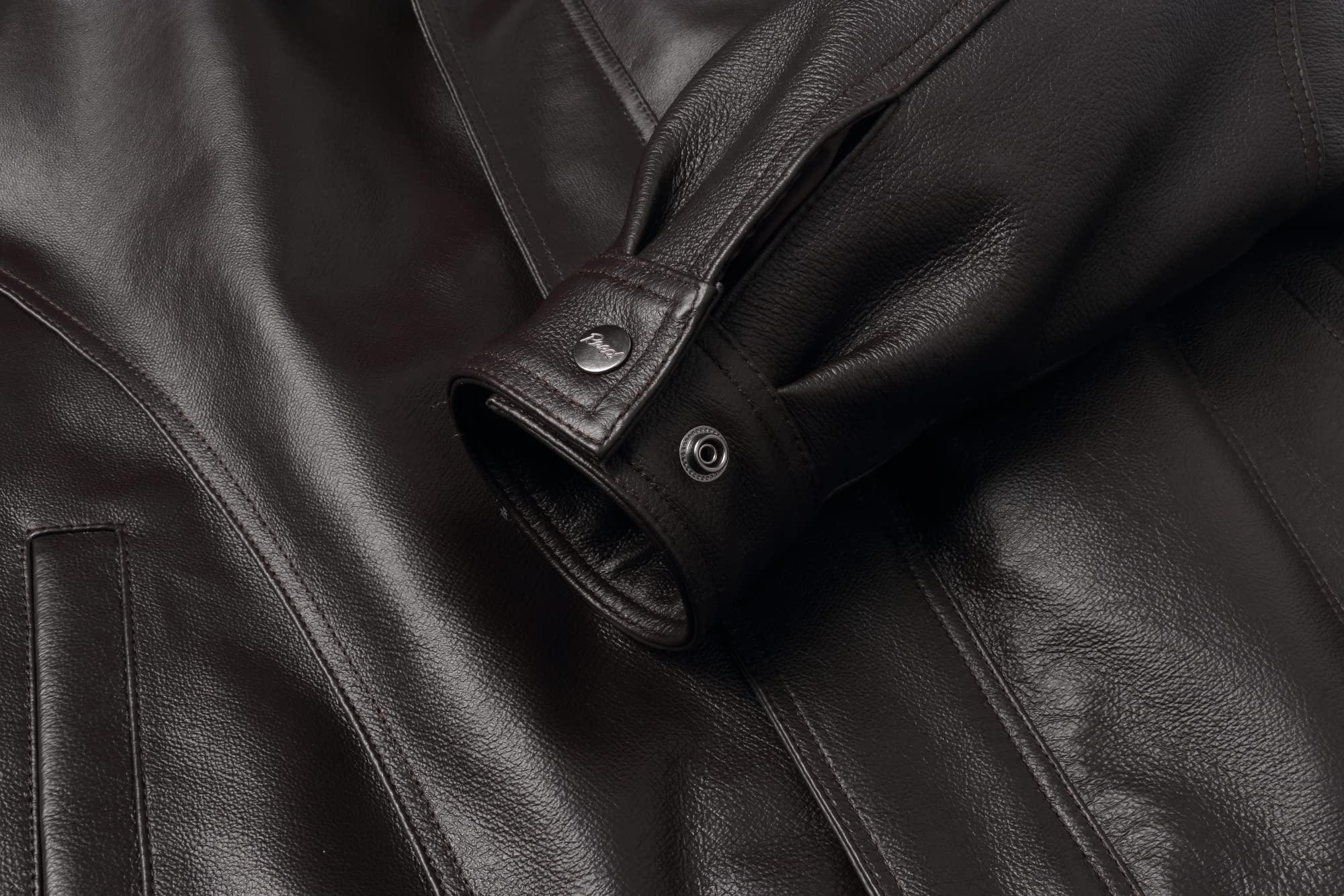 REED Men’s Luxury Leather Bomber Jacket – Genuine Leather American Style with Broad Shoulder Fit - Image 10