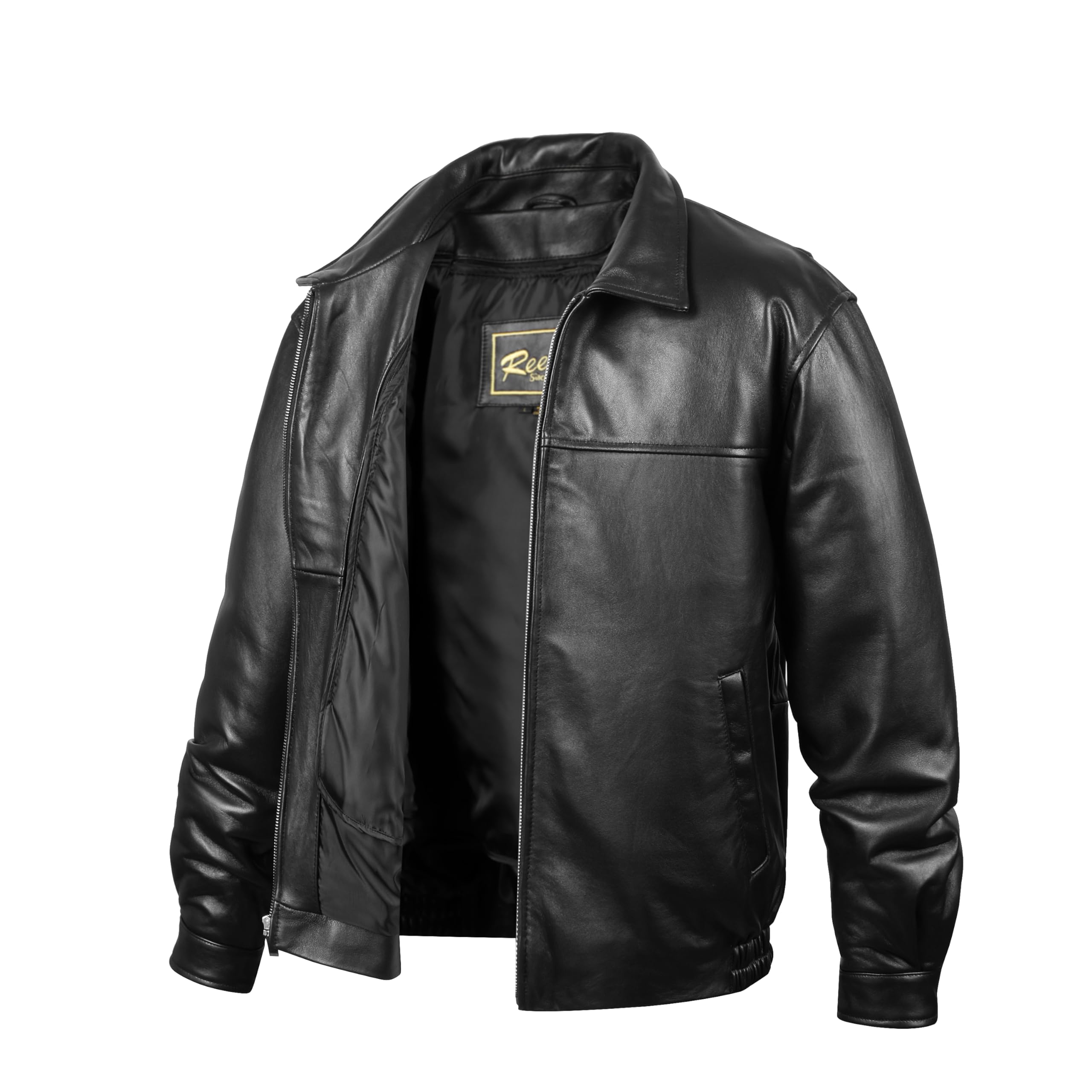 REED Men's New Zealand Lambskin Leather Jacket - Image 3
