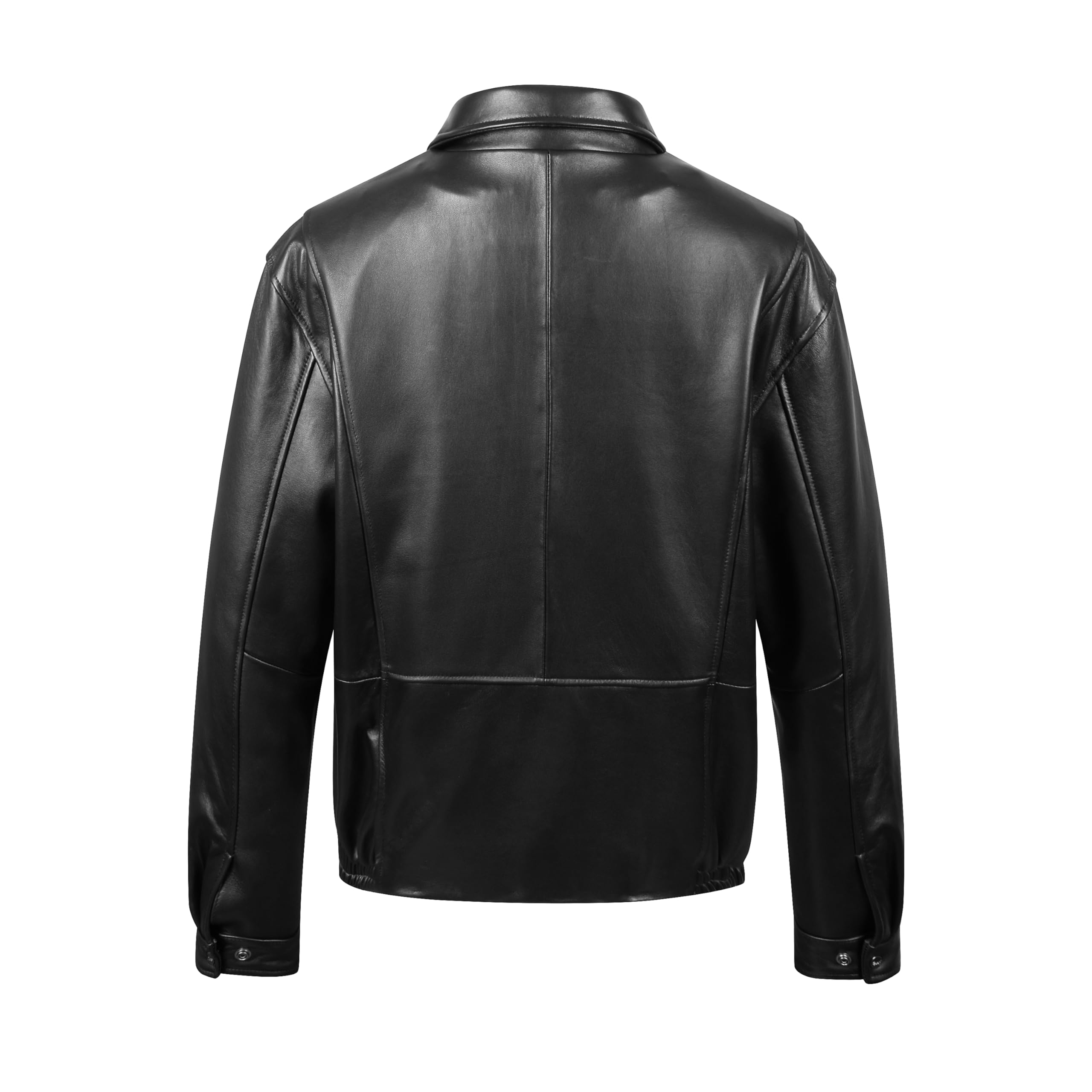REED Men's New Zealand Lambskin Leather Jacket - Image 4