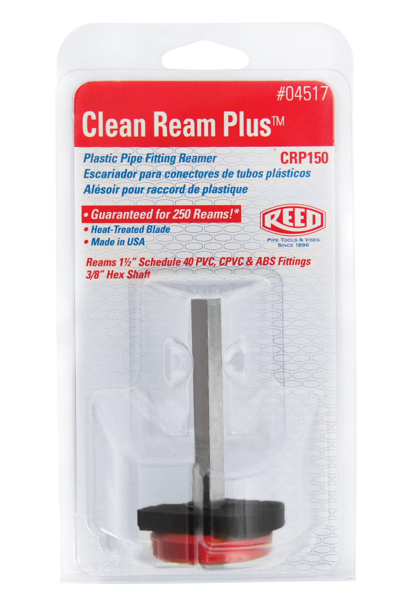 Reed Tool PPR200 Clean Ream Extreme with 3/8-Inch Hex Shaft, 2-Inch Head & Reed Tool CRP150 Clean Ream Plus with 3/8-Inch Hex Shaft, 1-1/2-Inch Head - Image 4
